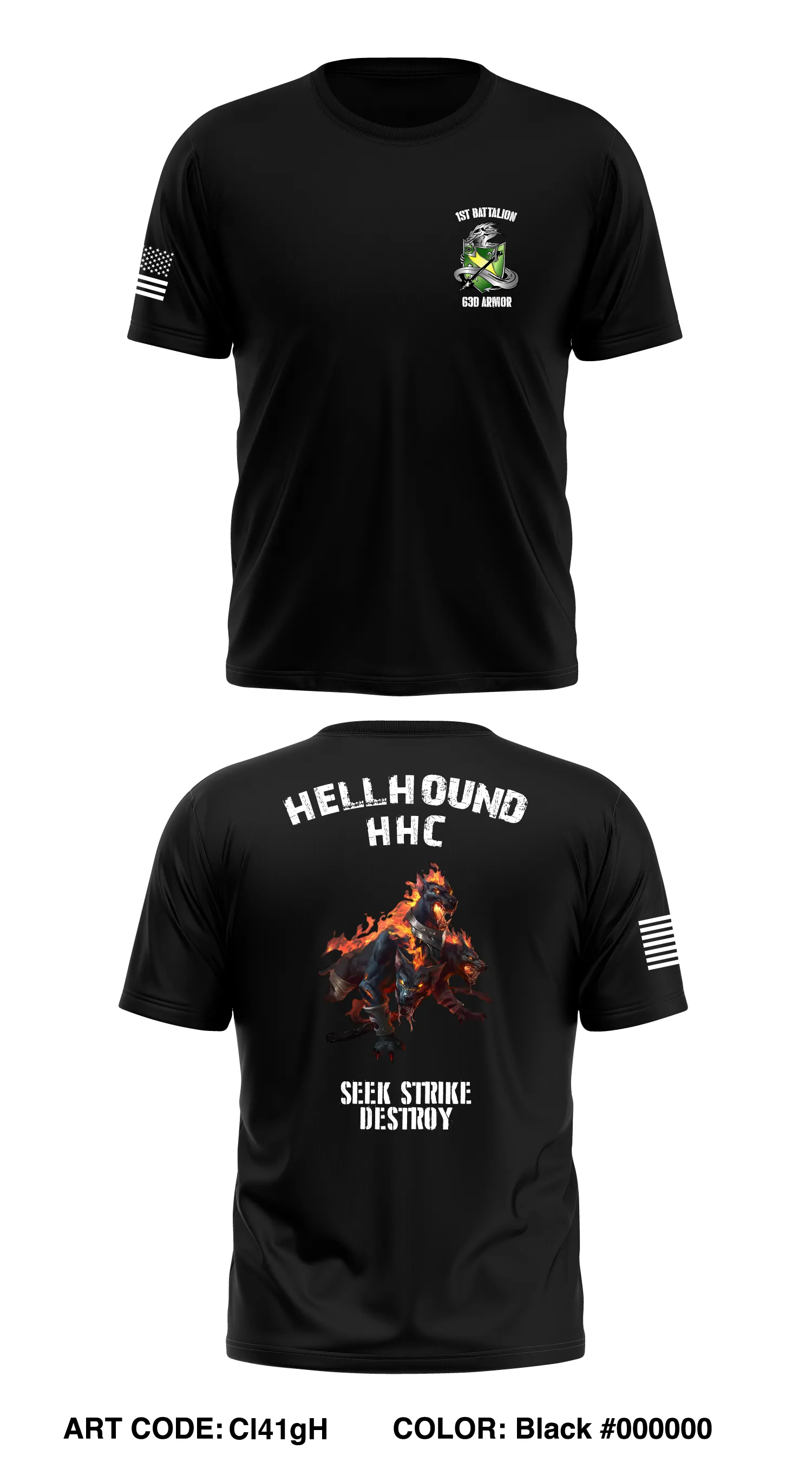 1-63rd HHC Store 1 Core Men's SS Performance Tee - Cl41gH