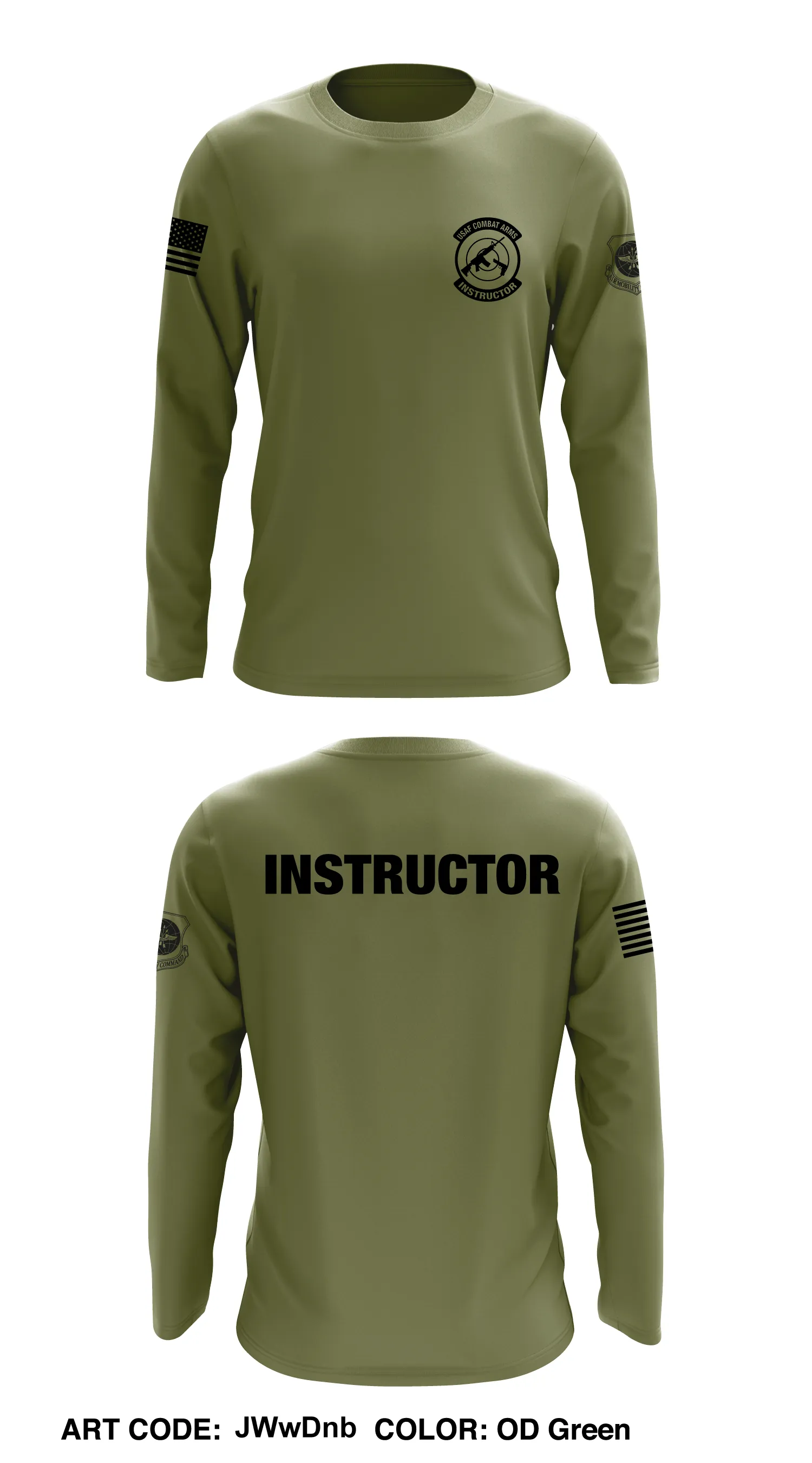 101 Security Forces Squadron Core Men's LS Performance Tee - JWwDnb