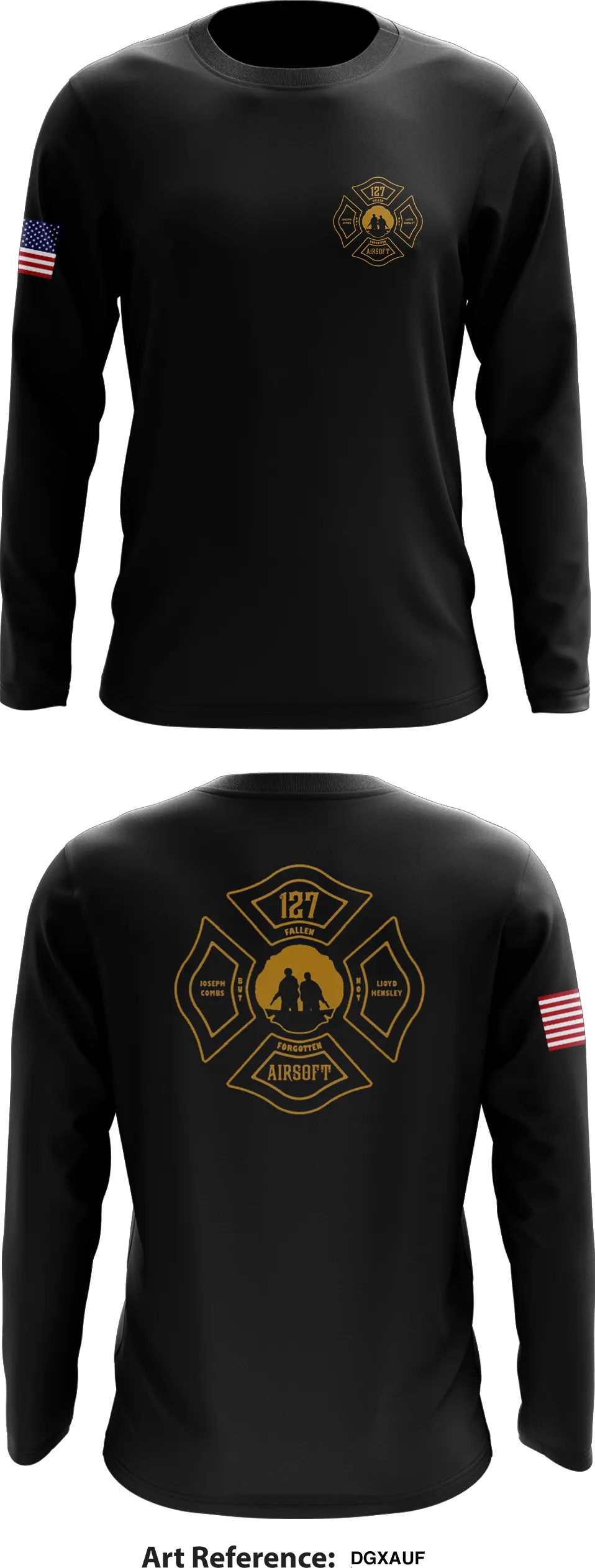 127 Airsoft127 Airsoft Store 1 Core Men's LS Performance Tee - dGXAuF