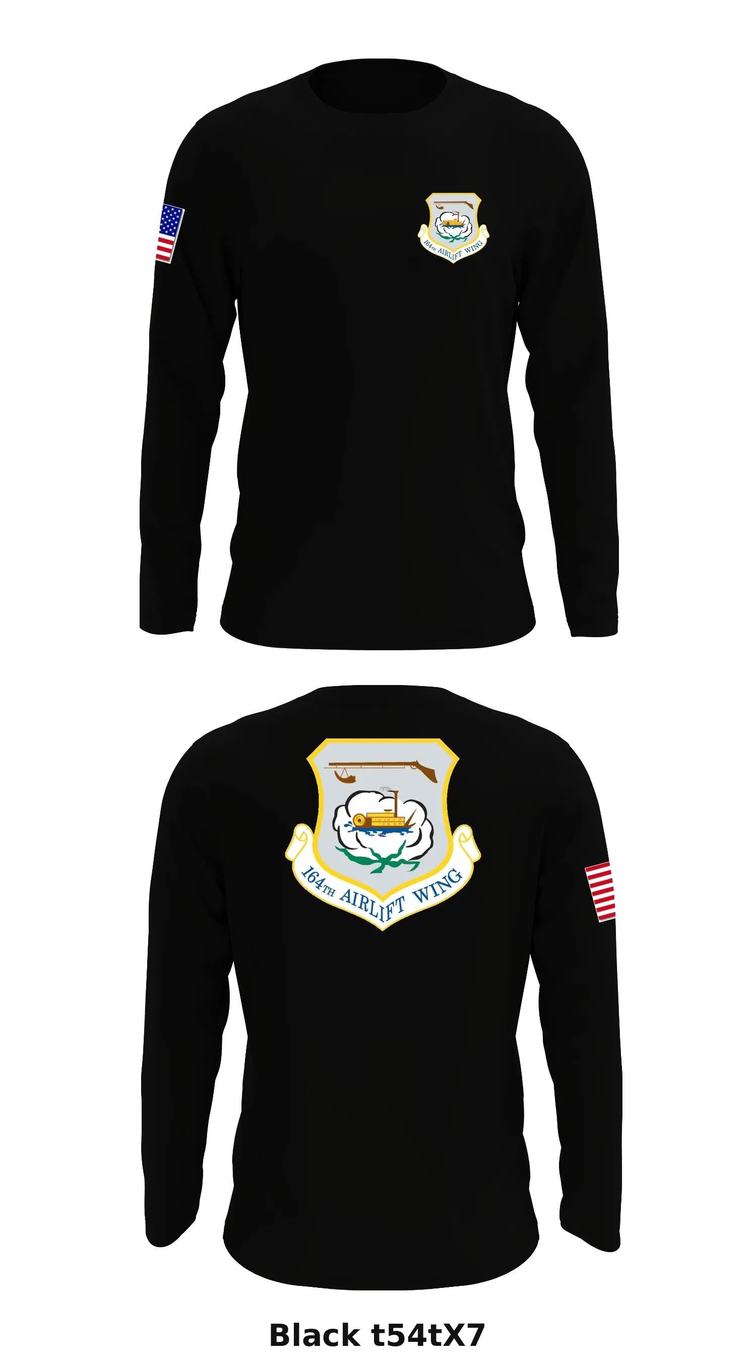 164th Airlift Wing Store 1 Core Men's LS Performance Tee - t54tX7