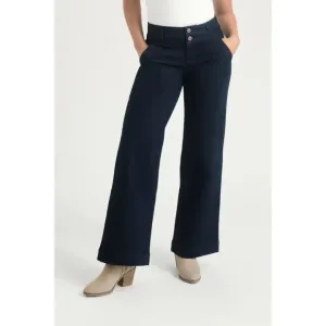 1822 Petite 29" Slim Wide Leg Jean w/ Double Stacked Waistband
