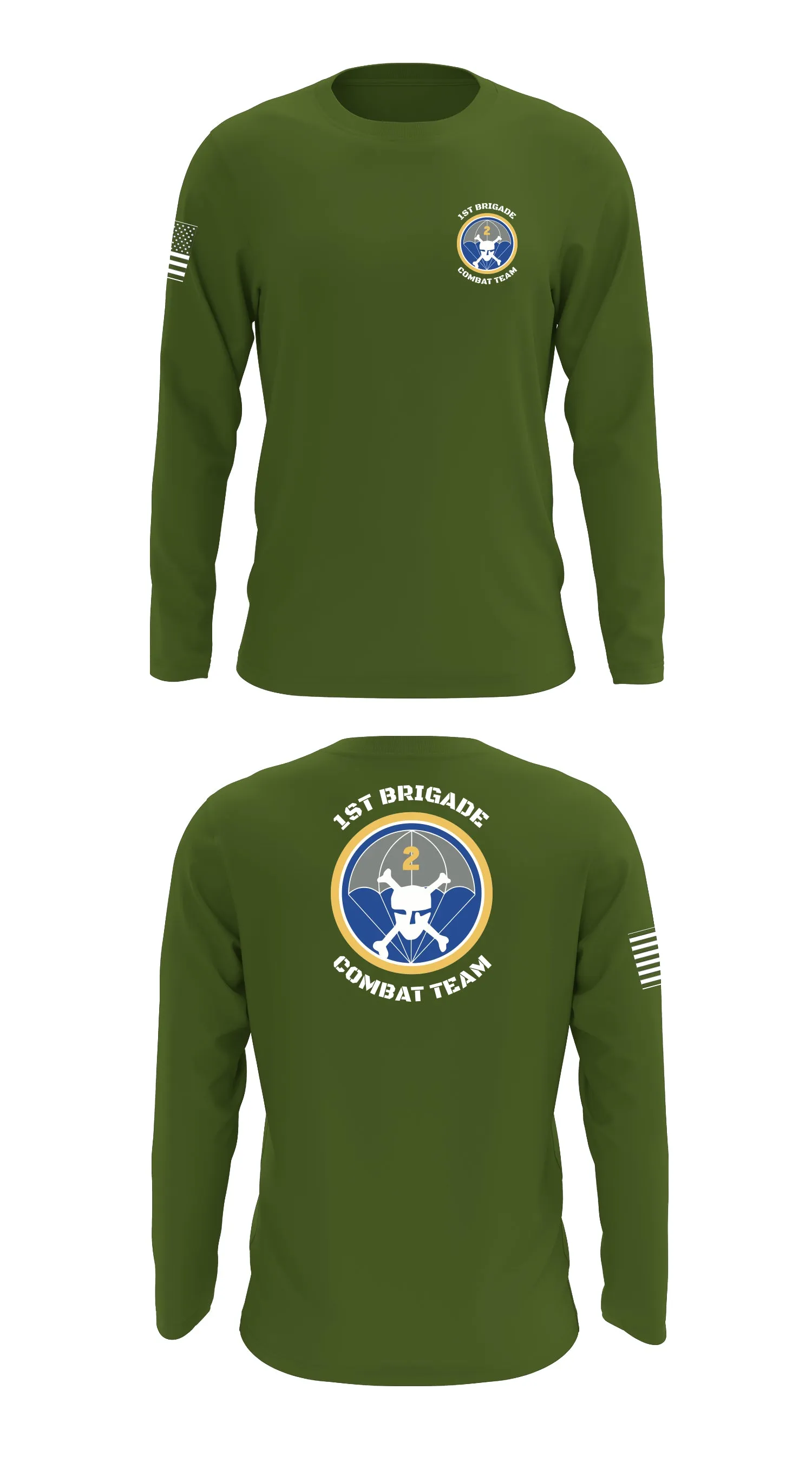 1st Brigade Combat Team Store 1 Core Men's LS Performance Tee - 94292031171
