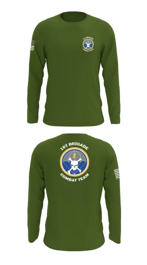 1st Brigade Combat Team Store 1 Core Men's LS Performance Tee - 94292031171