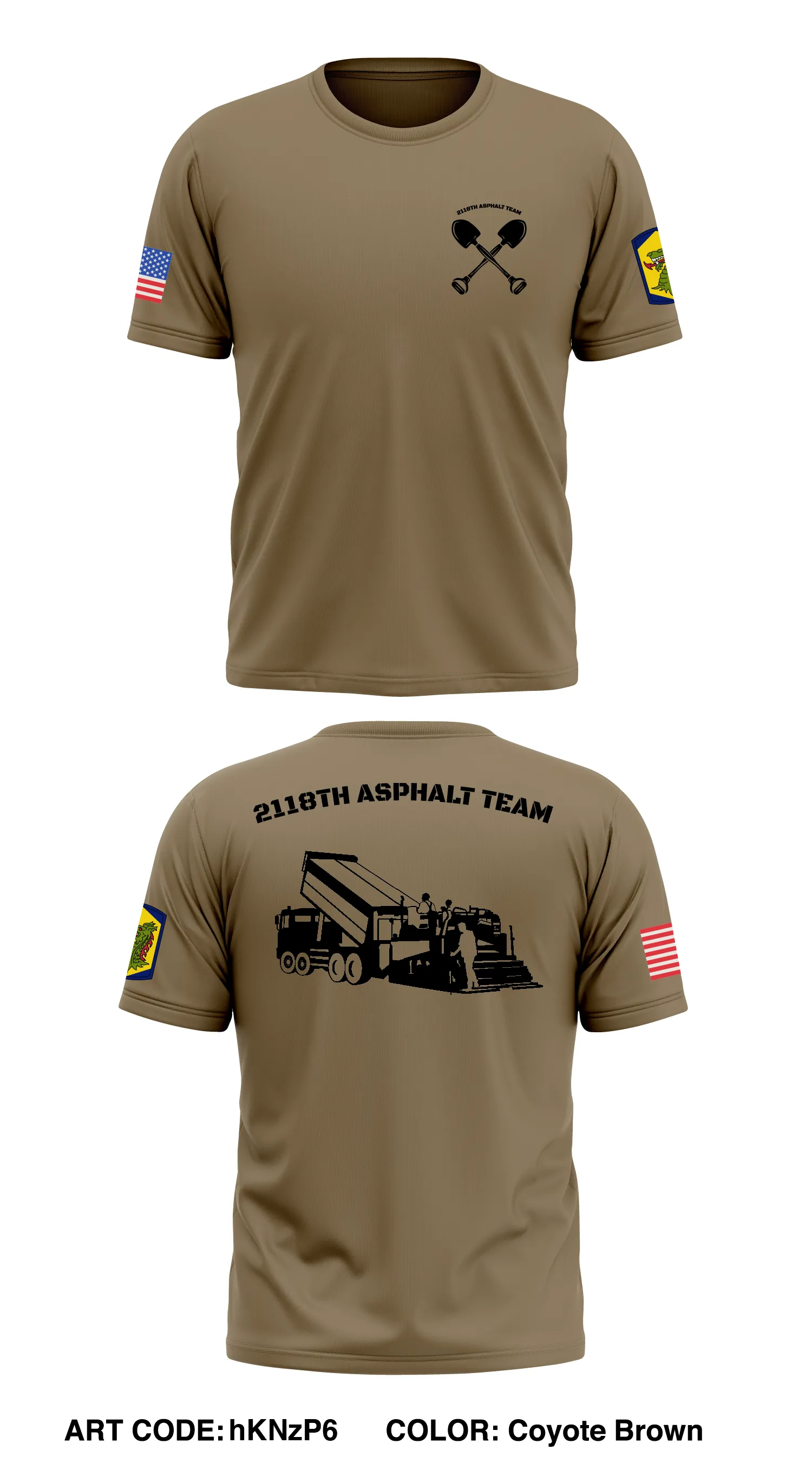2118th Asphalt Team Store 1 Core Men's SS Performance Tee - hKNzP6