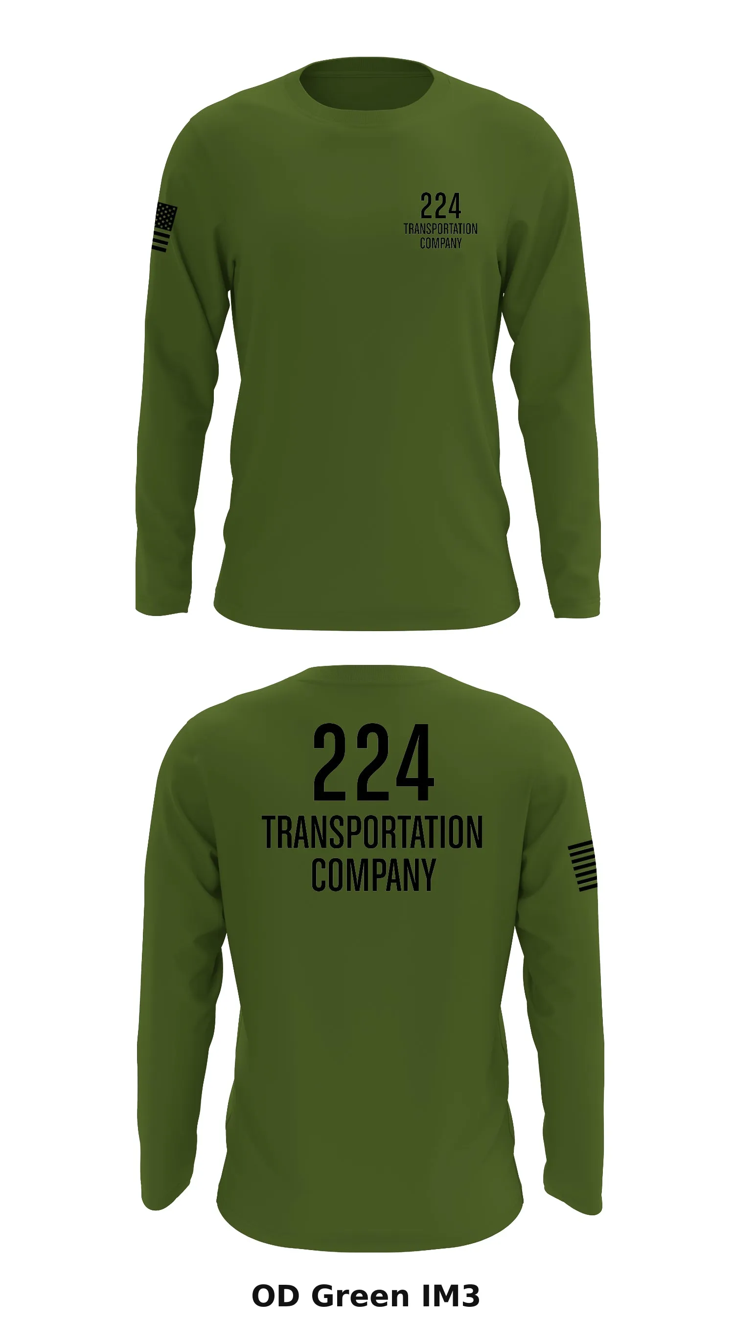 224 Transportation Co Store 1 Core Men's LS Performance Tee - IM3