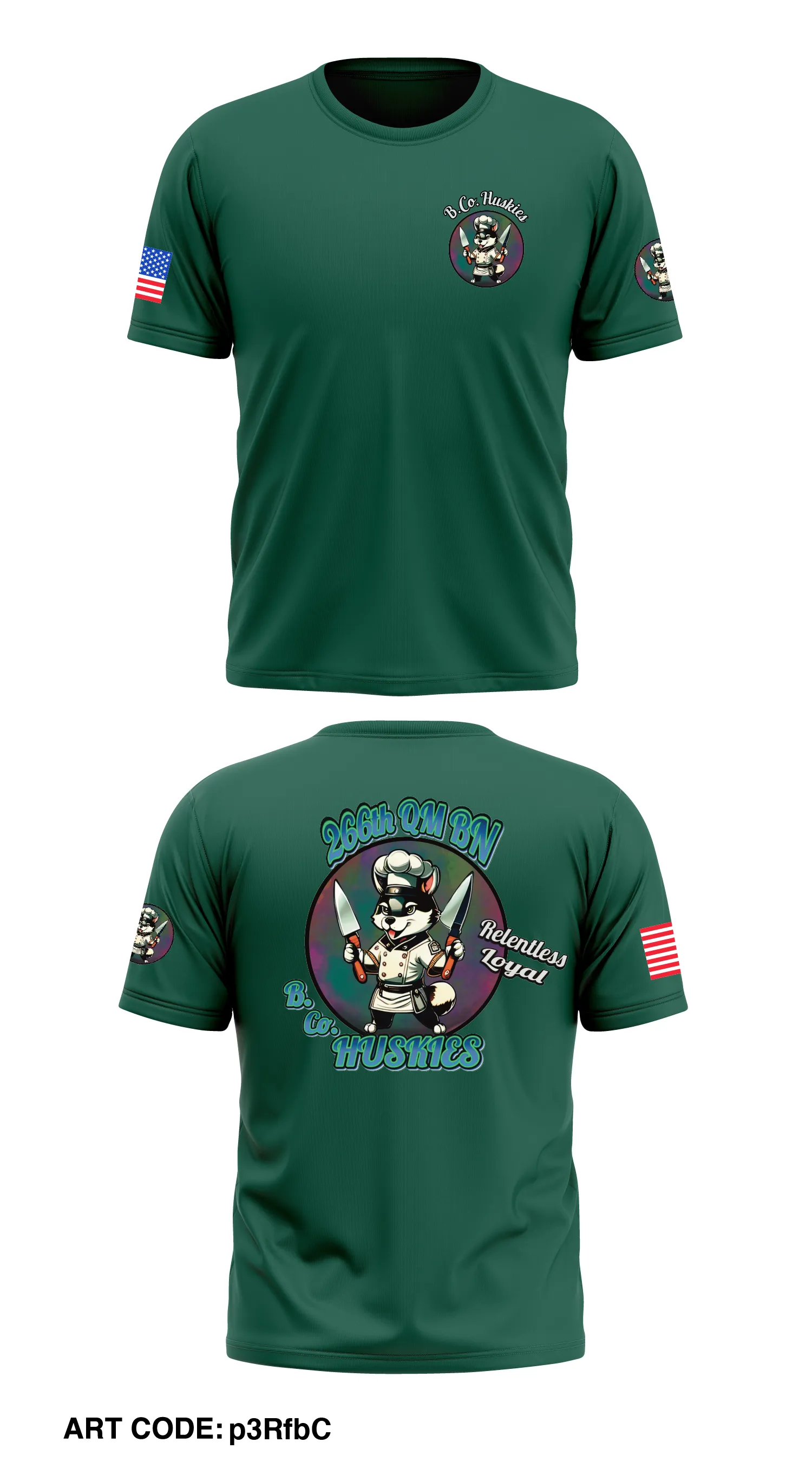 266th QM BN Core Men's SS Performance Tee - p3RfbC