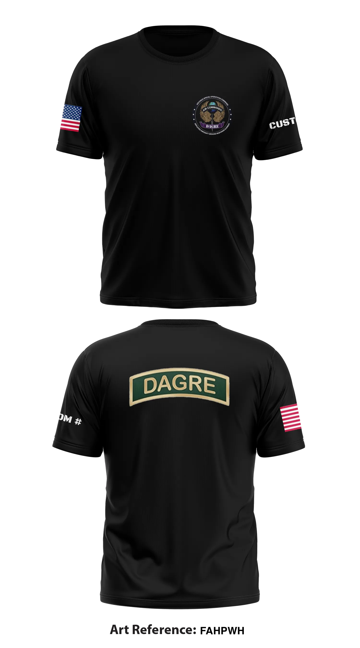 27th Special Operations Security Forces Squadron, DAGRE section Store 1 Core Men's SS Performance Tee - FAHpWH