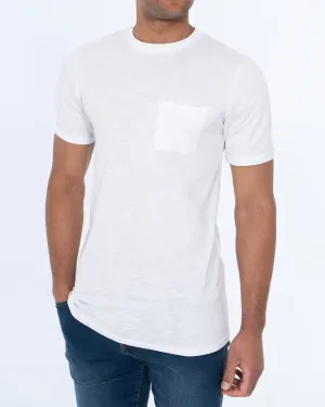 2t Arlo Tall Utility Pocket T-Shirt (white)