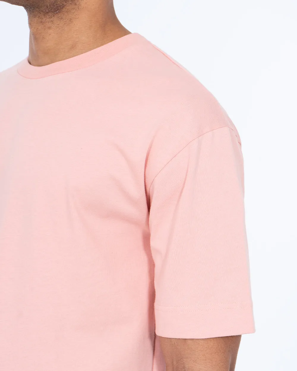 2t Teddy Tall Printed Velour Oversized T-Shirt (pink)