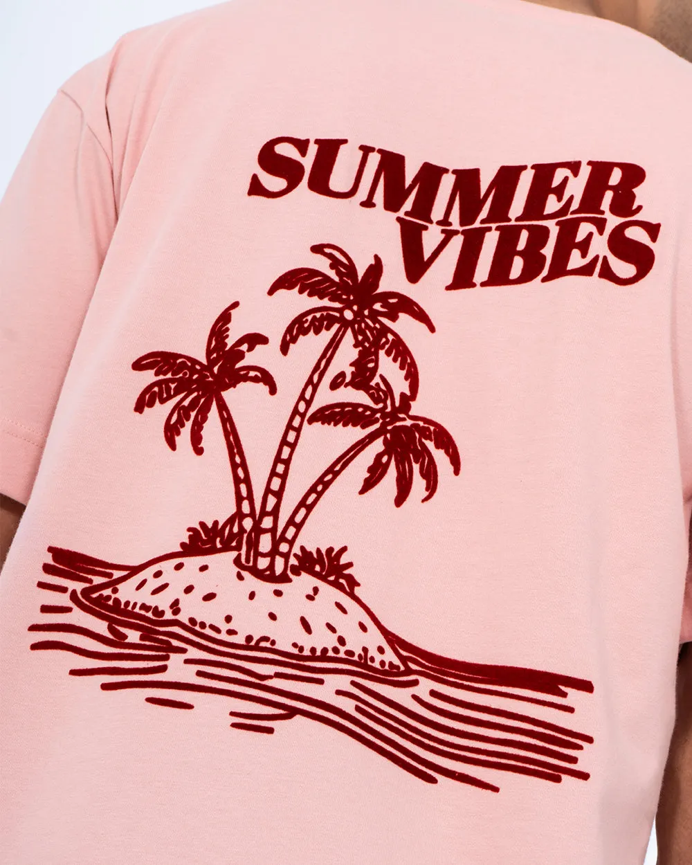 2t Teddy Tall Printed Velour Oversized T-Shirt (pink)