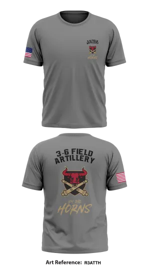 3-6 field artillery  Store 1 Core Men's SS Performance Tee - R3ATtH