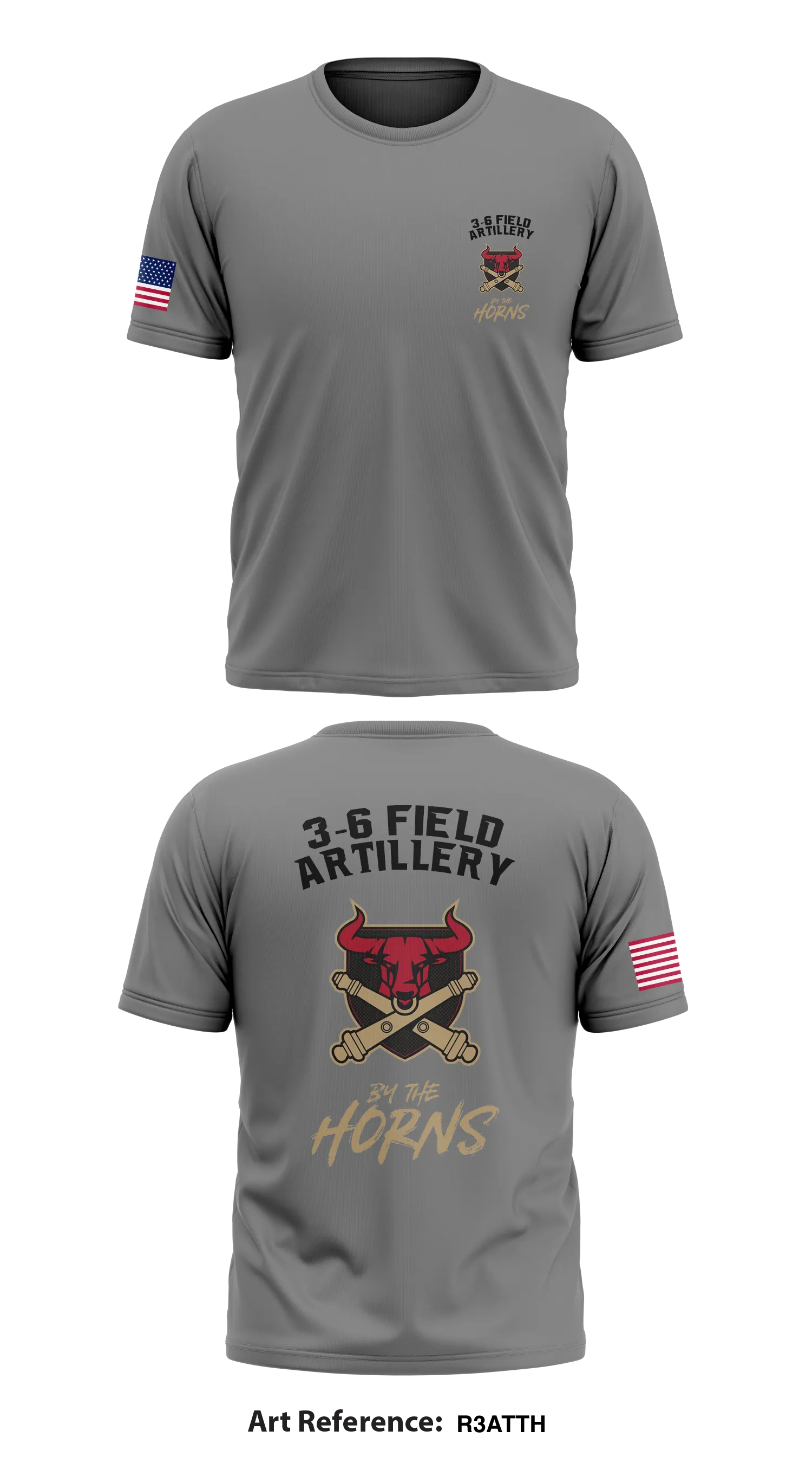 3-6 field artillery  Store 1 Core Men's SS Performance Tee - R3ATtH