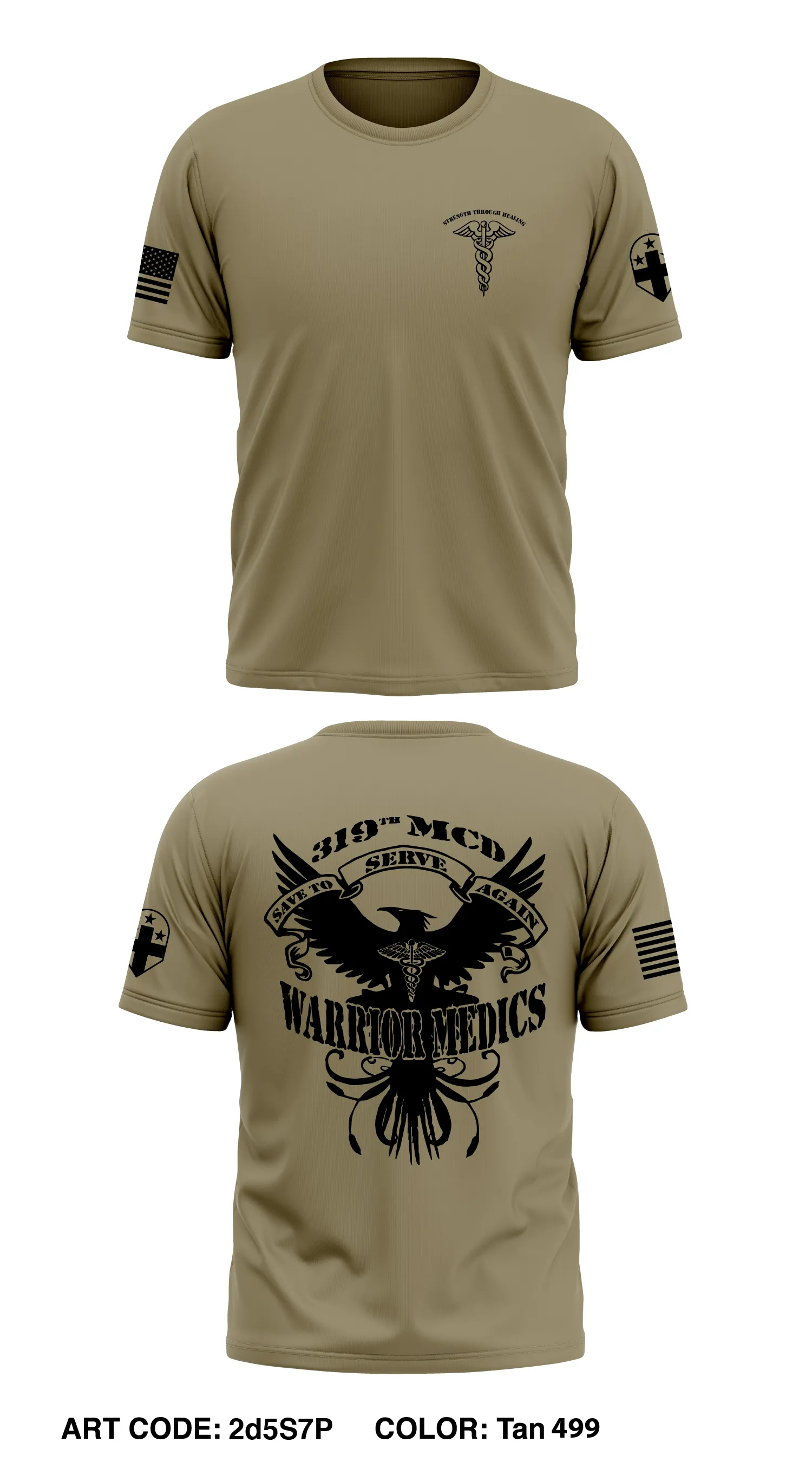 319th MCD Core Men's SS Performance Tee - 2d5S7P