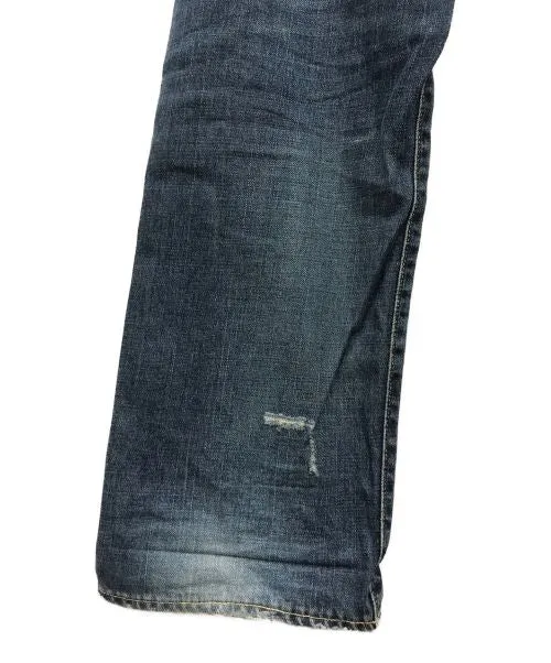 [34W 32L] Visvim Fluxus Damaged Indigo Denim Jeans