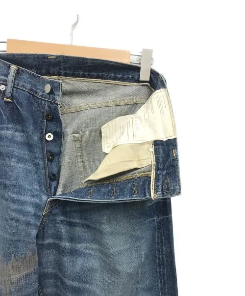 [34W 32L] Visvim Fluxus Damaged Indigo Denim Jeans