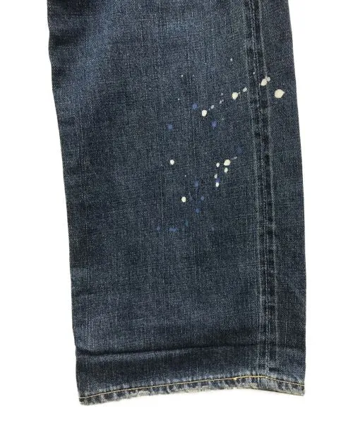[34W 32L] Visvim Fluxus Damaged Indigo Denim Jeans