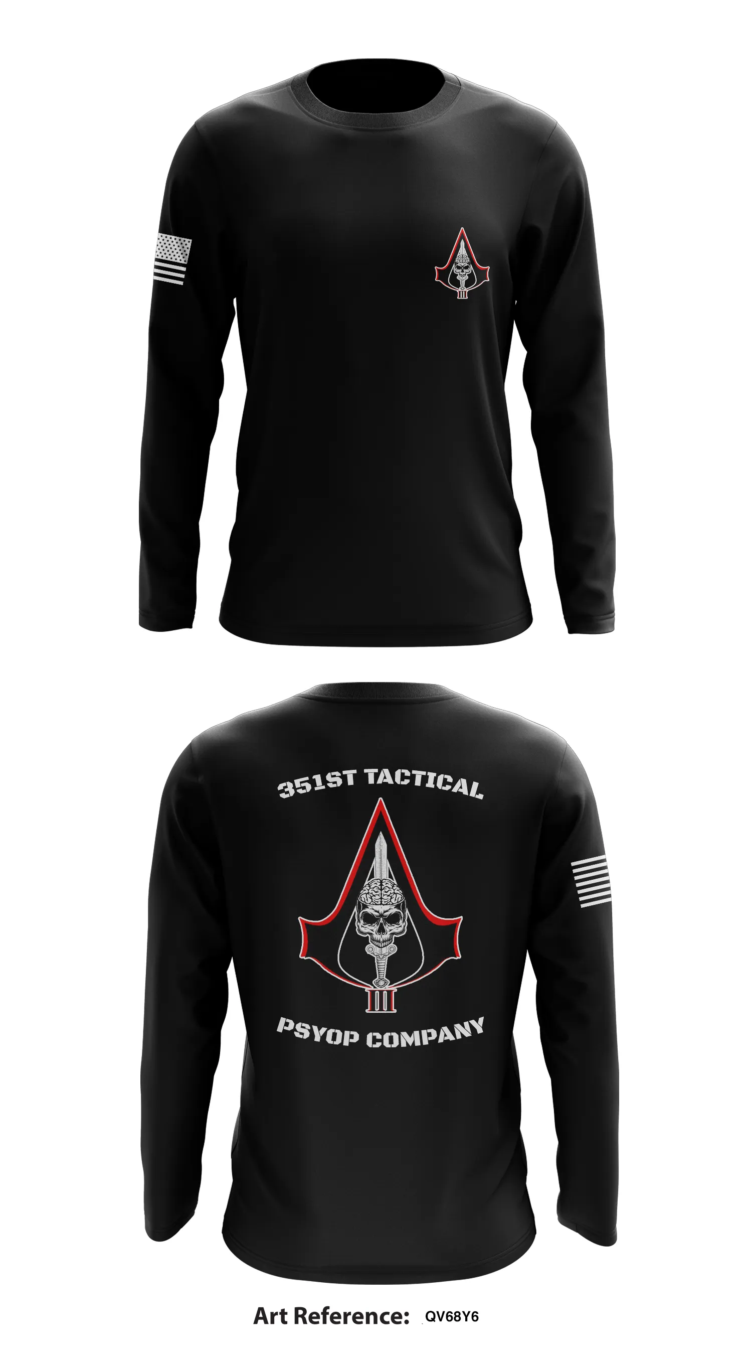 351st tactical psyop company  Store 1  Core Men's LS Performance Tee - qv68y6
