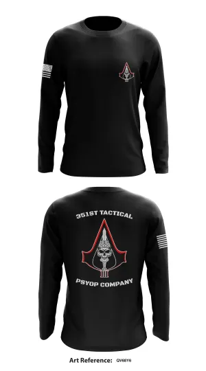 351st tactical psyop company  Store 1  Core Men's LS Performance Tee - qv68y6