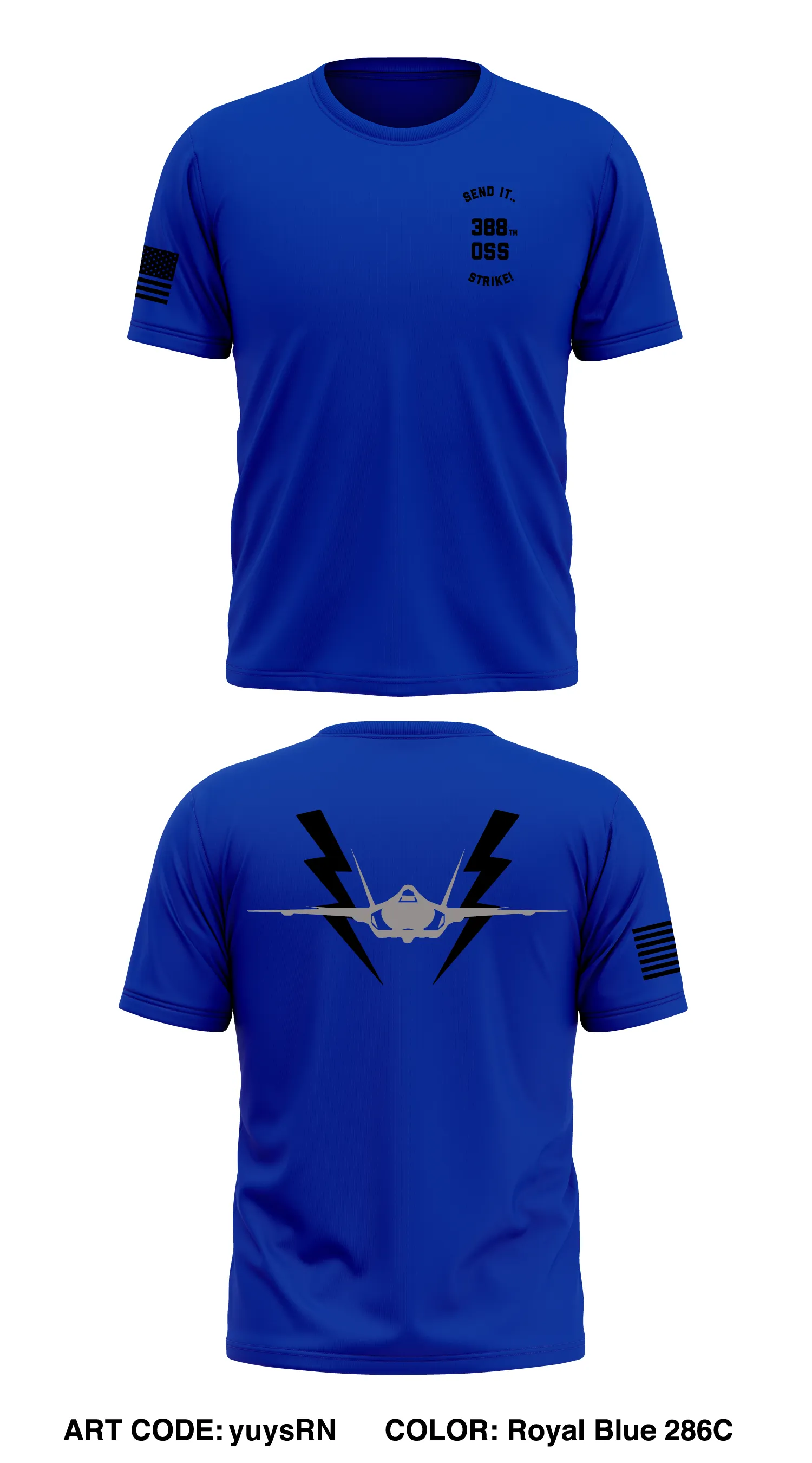 388th Oss Store 1 Core Men's SS Performance Tee - yuysRN