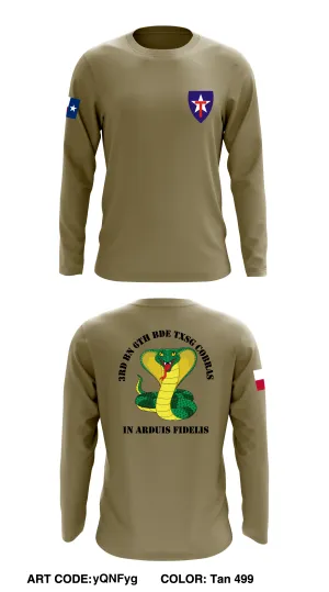 3rd BN 6th BDE TXSG Cobras Core Men's LS Performance Tee - yQNFyg