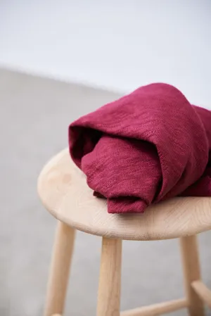 40x120 cm // Organic Slub Jacquard Knit - Fuchsia