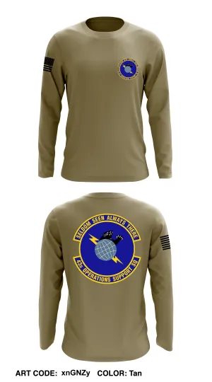 43rd Operations Support Squadron Core Men's LS Performance Tee - xnGNZy
