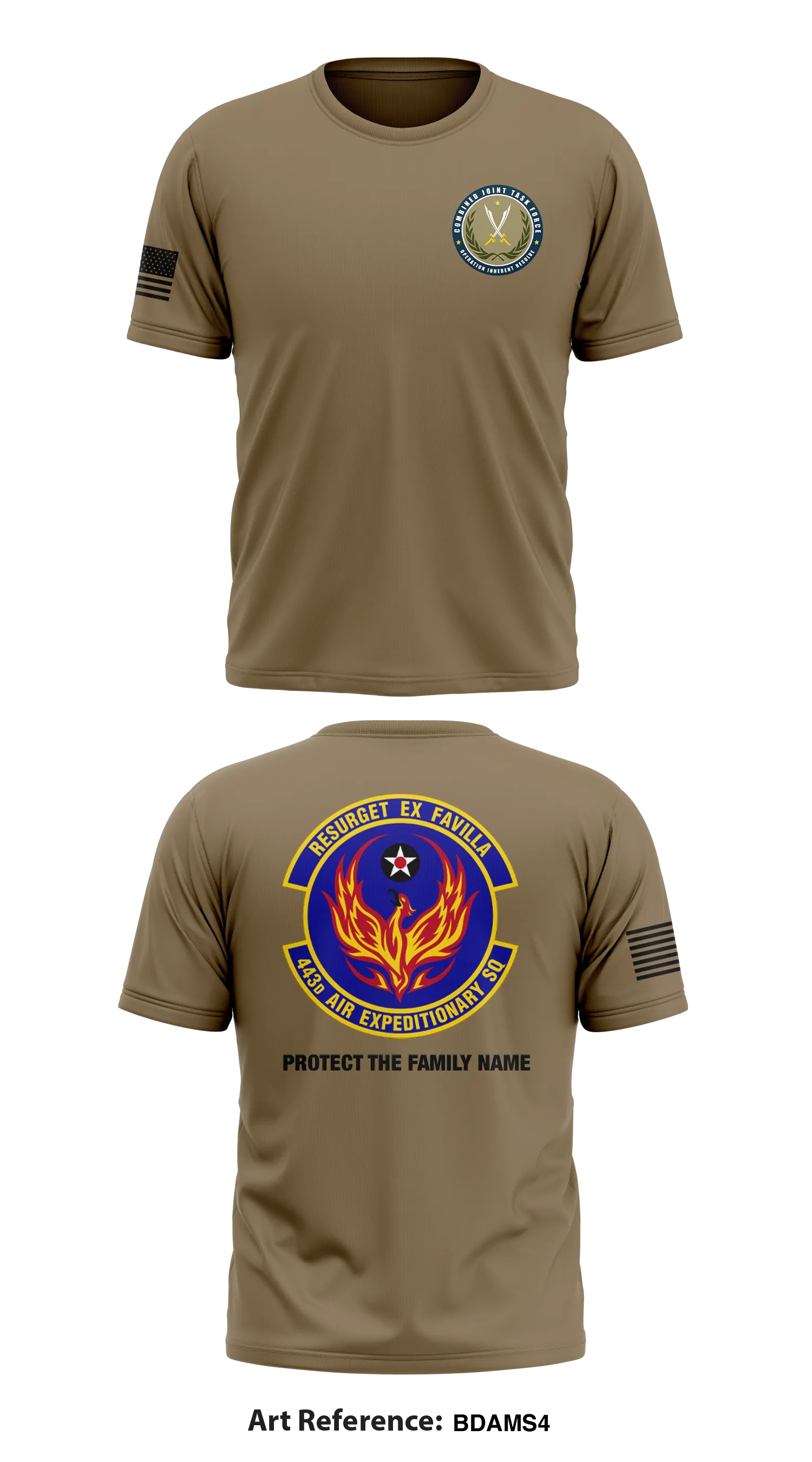 443 AES Store 1 Core Men's SS Performance Tee - BDams4