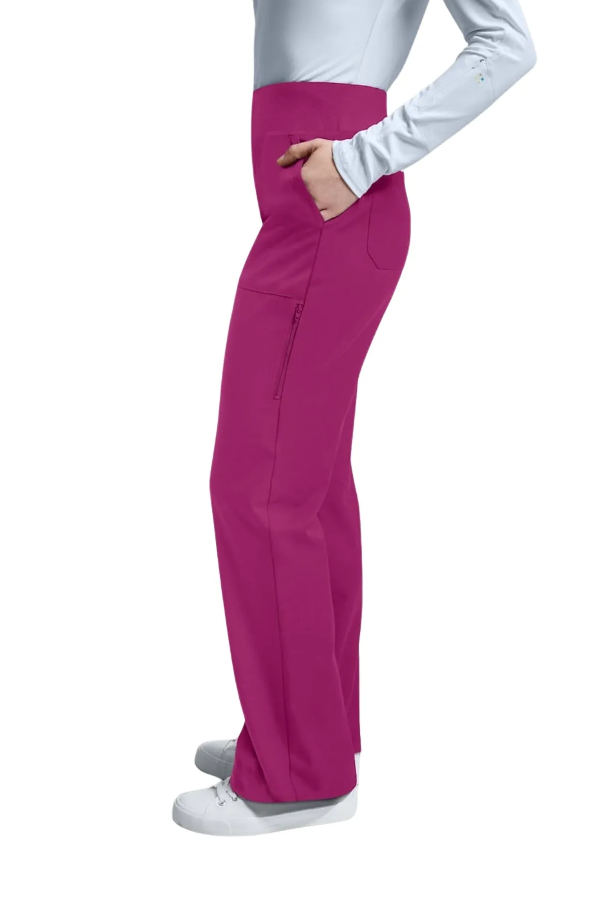 6-Pocket Knit Waistband Wide Leg Cargo Pant