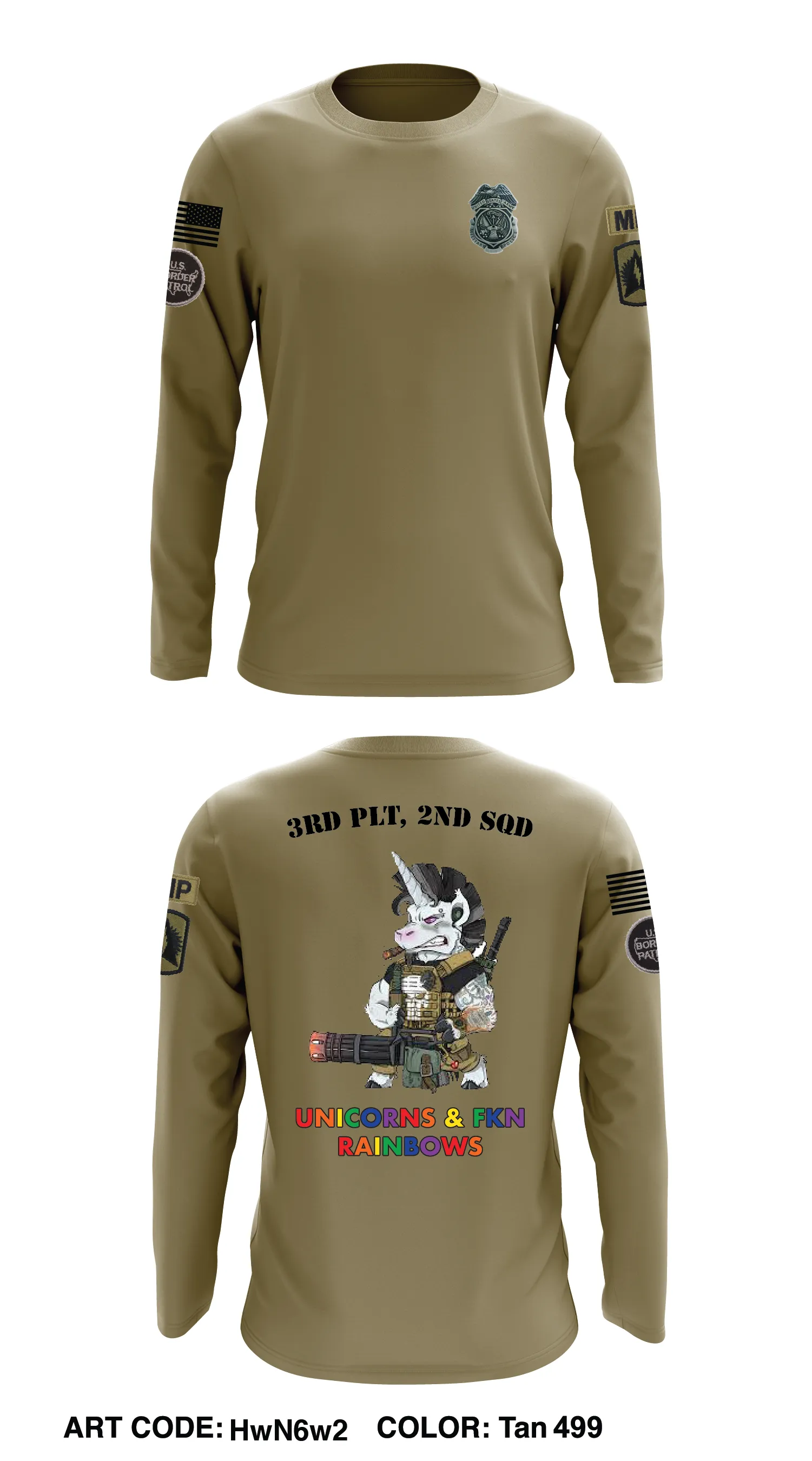 715th MP Co. 116th Field Artillery  Store 1 Core Men's LS Performance Tee - HwN6w2