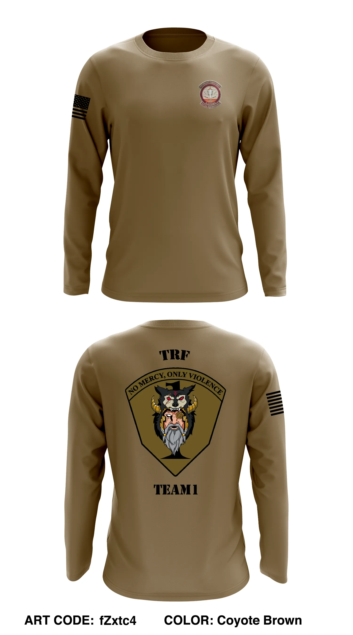 91MSOS TRF Team1 Store 1 Core Men's LS Performance Tee - fZxtc4