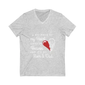 A BIG PIECE OF MY HEART LIVES IN HEAVEN AND IT'S MY MOM & DAD