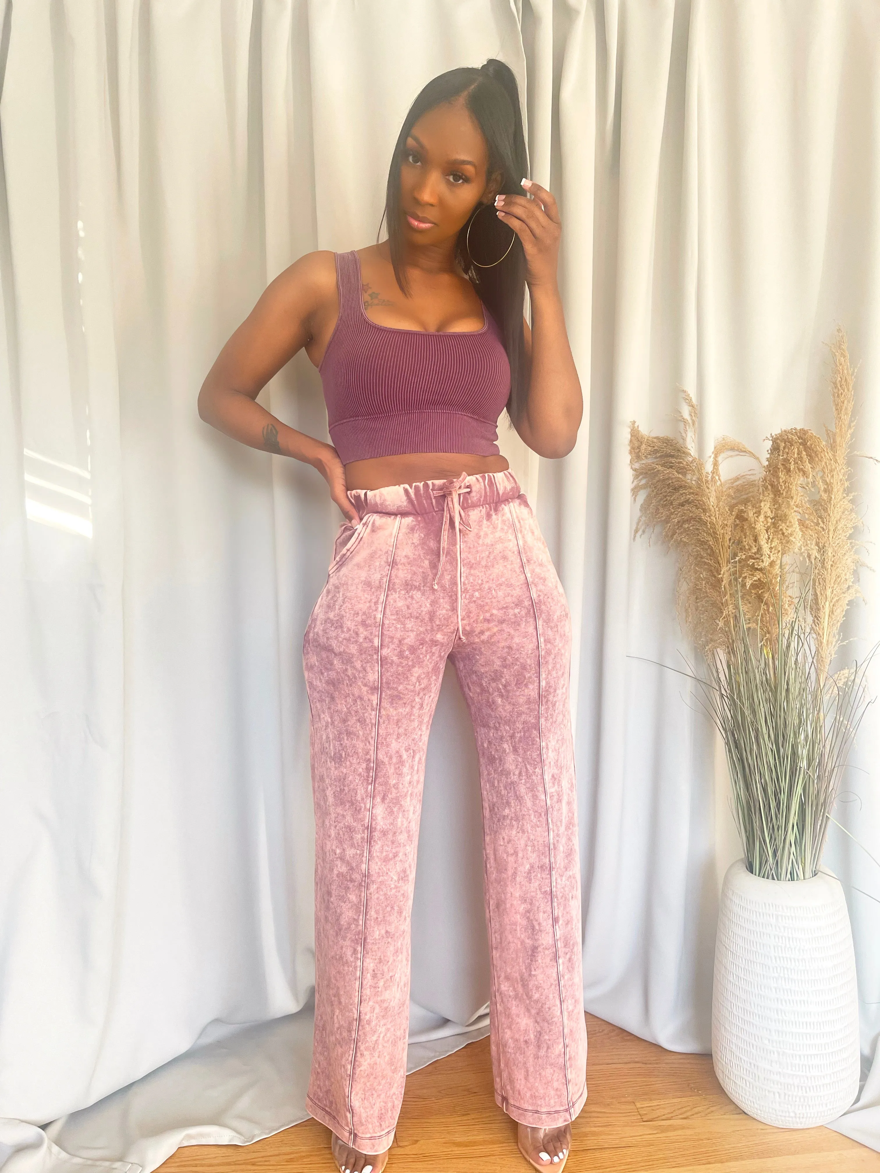 Acid Wash Crop Top