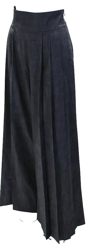 Adeam Japan. NEW W/TAGS. Gray Wide Leg Pleated Mid Rise Pants