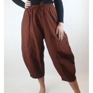 Alpha 60 second hand Dark red 100% cotton wide leg pants size M (best fits size 12)