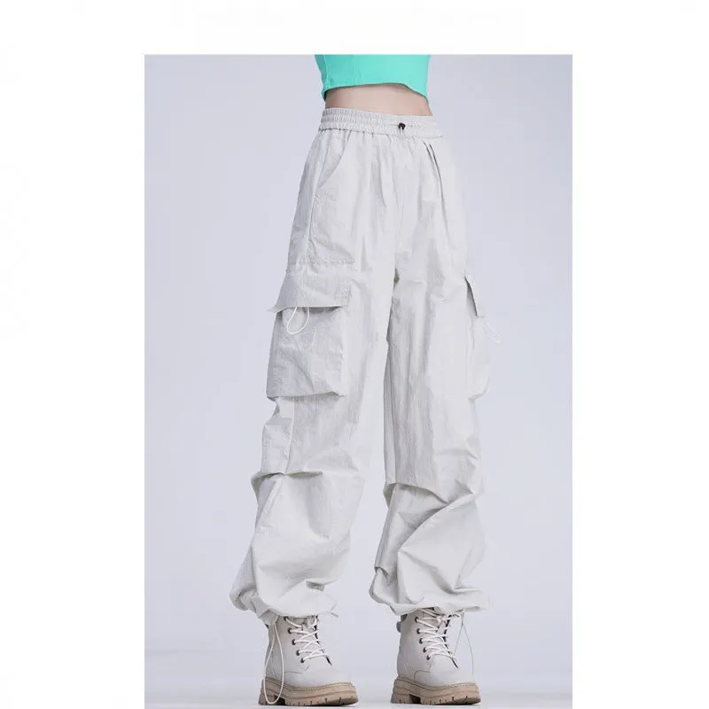 American Drawstring Loose Casual Pants