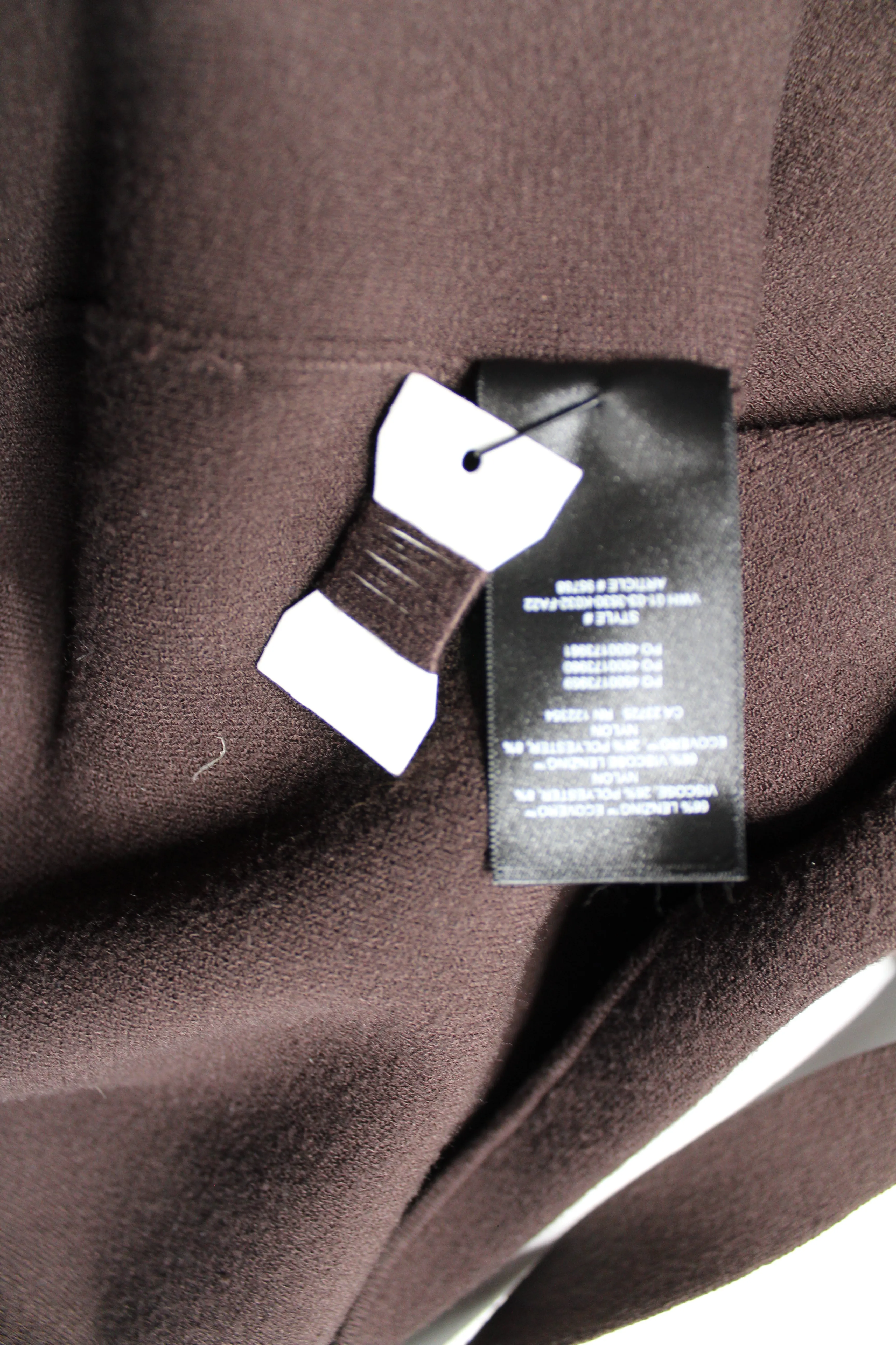 Aritzia Babaton brown 'ty' long open front cardigan, size xxs
