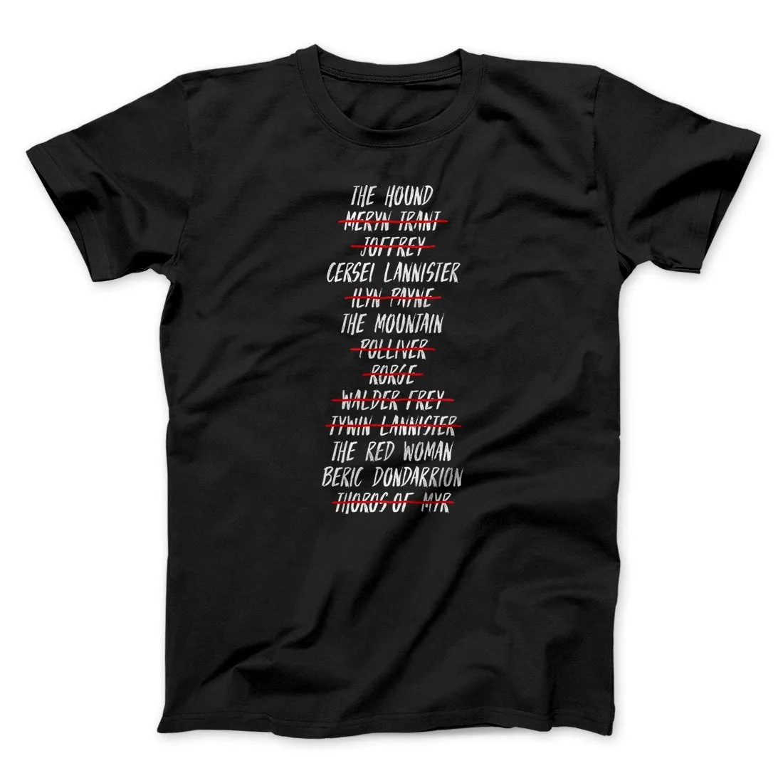 Arya's Kill List Men/Unisex T-Shirt