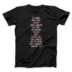 Arya's Kill List Men/Unisex T-Shirt