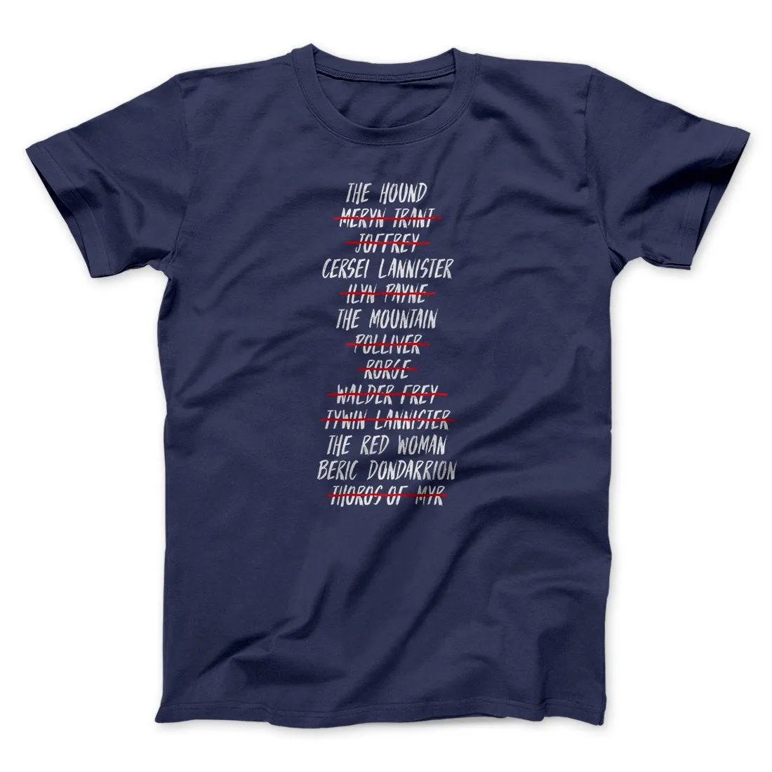 Arya's Kill List Men/Unisex T-Shirt