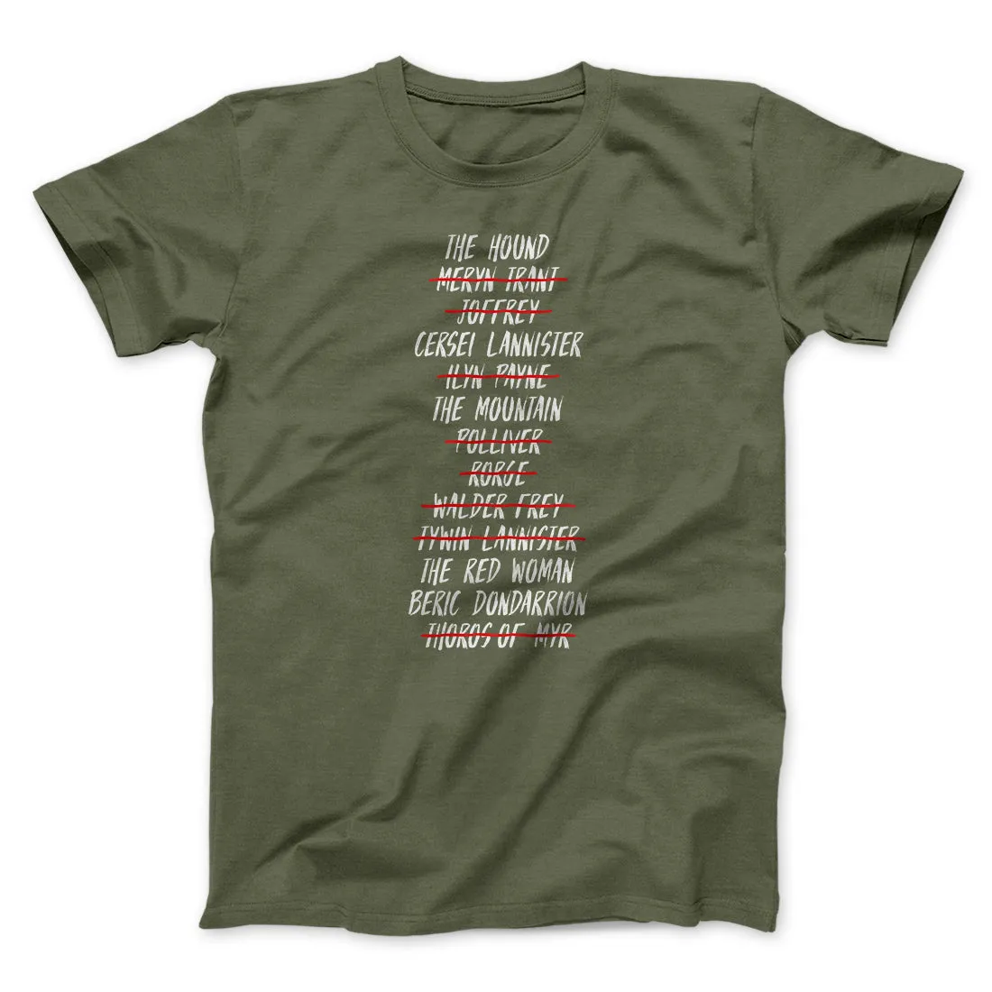 Arya's Kill List Men/Unisex T-Shirt