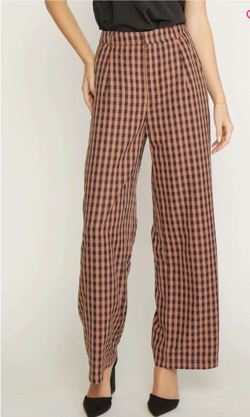 Aubree Gingham Pants