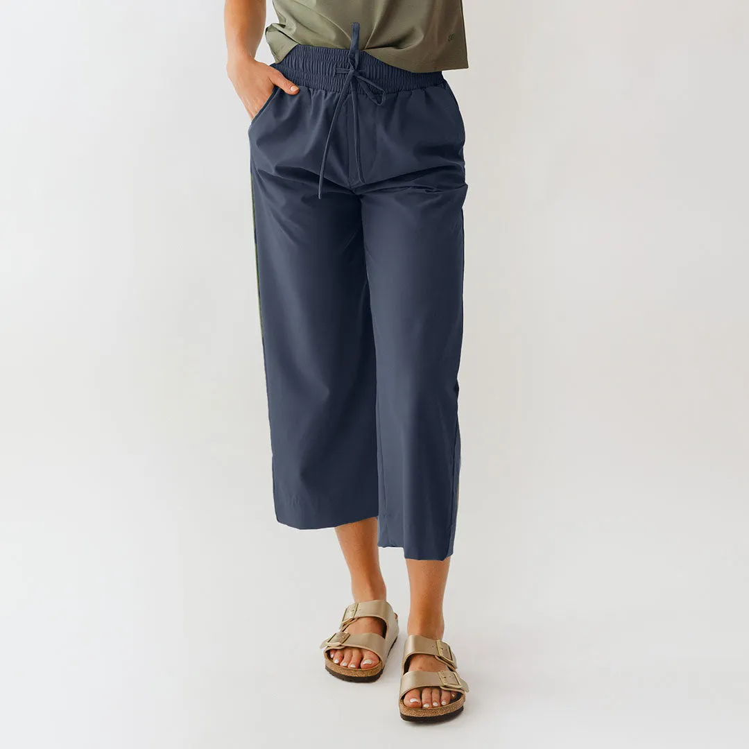 Audrey Wide Leg Pants, True Blue