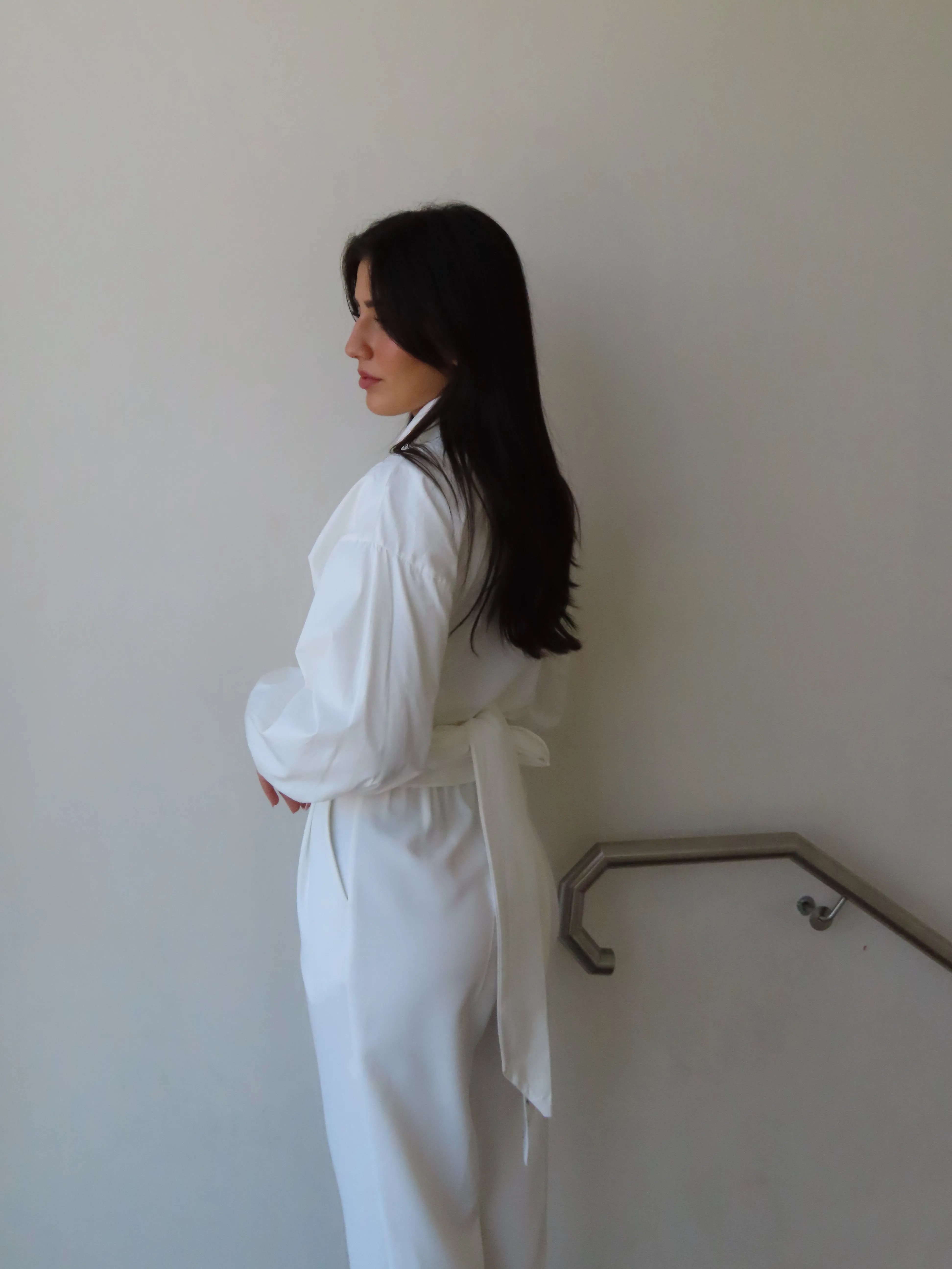 Azra Tie Button Up