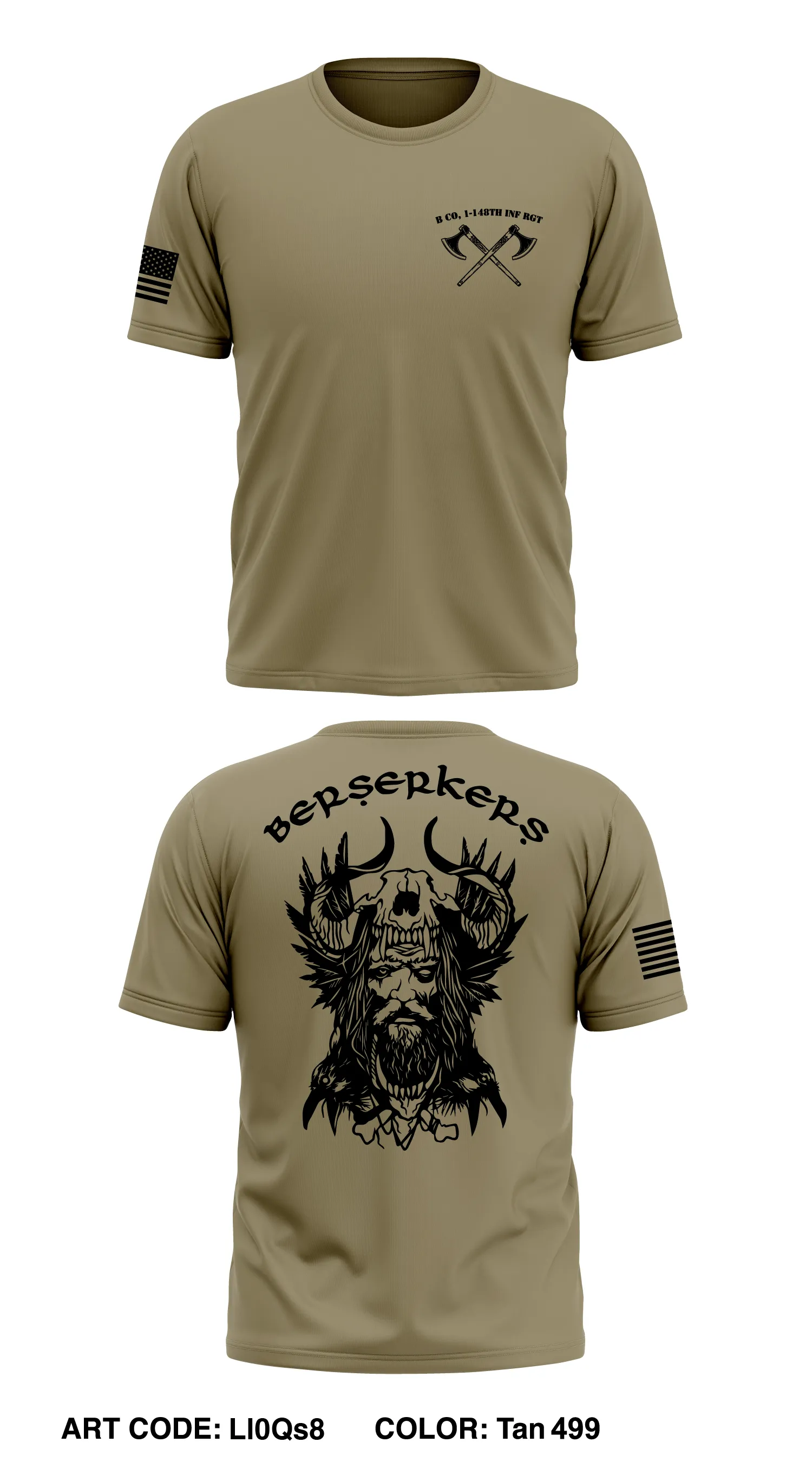 B Co, 1-148th INF RGT Store 1 Core Men's SS Performance Tee - Ll0Qs8