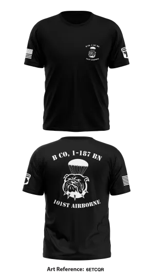 B Co, 1-187 BN, 101st ABN Store 1 Core Men's SS Performance Tee - 6ETCQR