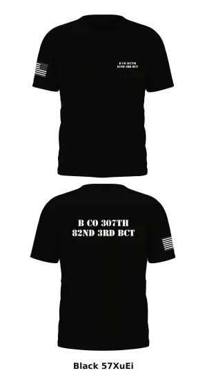 B Co 307th 82nd 3rd BCT Store 1 Core Men's SS Performance Tee - 57XuEi