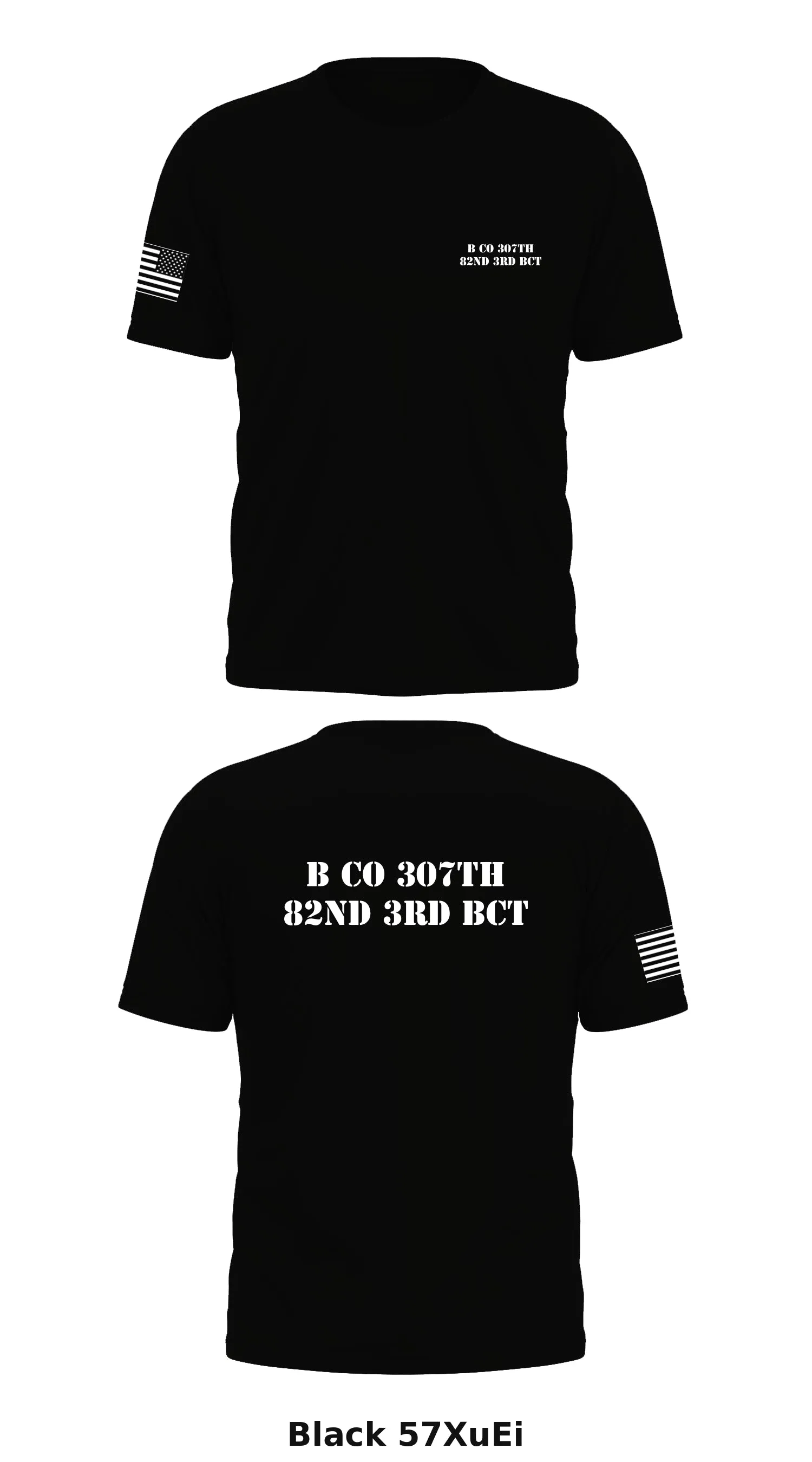 B Co 307th 82nd 3rd BCT Store 1 Core Men's SS Performance Tee - 57XuEi
