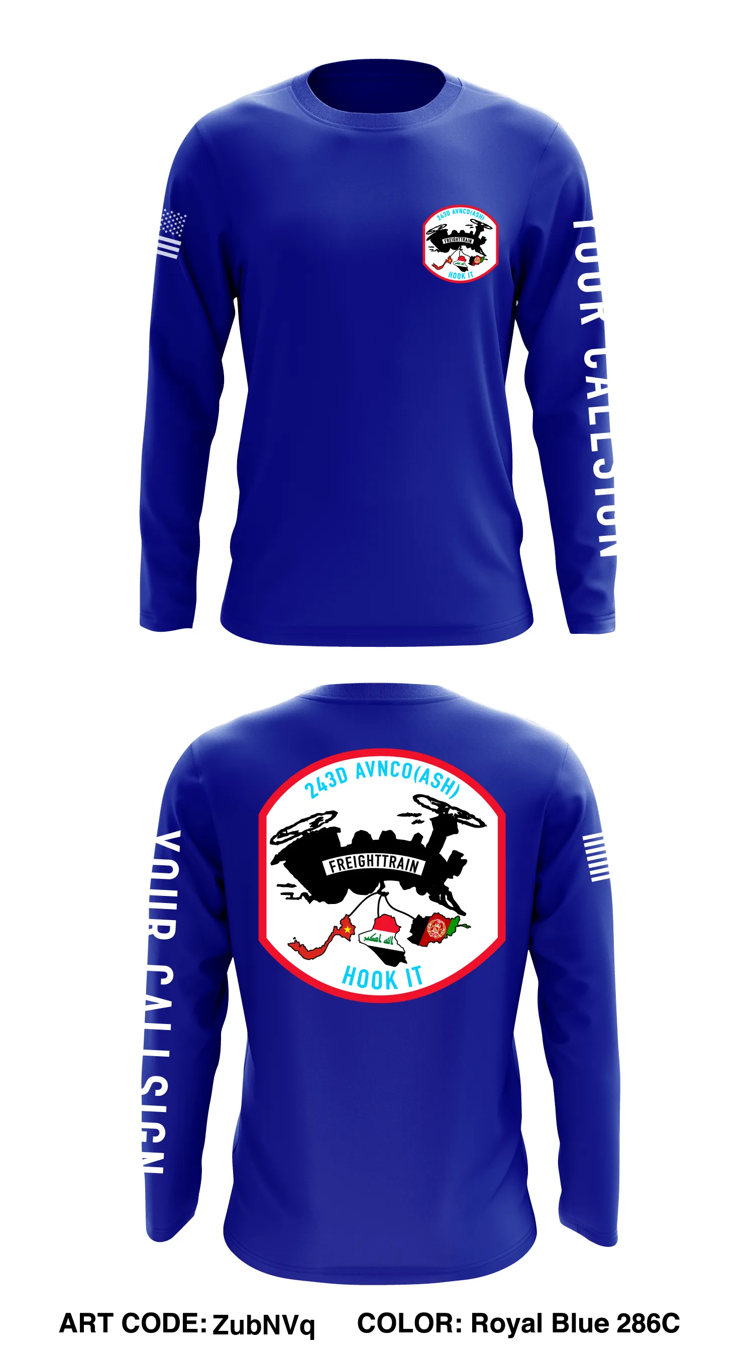 B Co 5-159th GSAB Store 1 Core Men's LS Performance Tee - ZubNVq