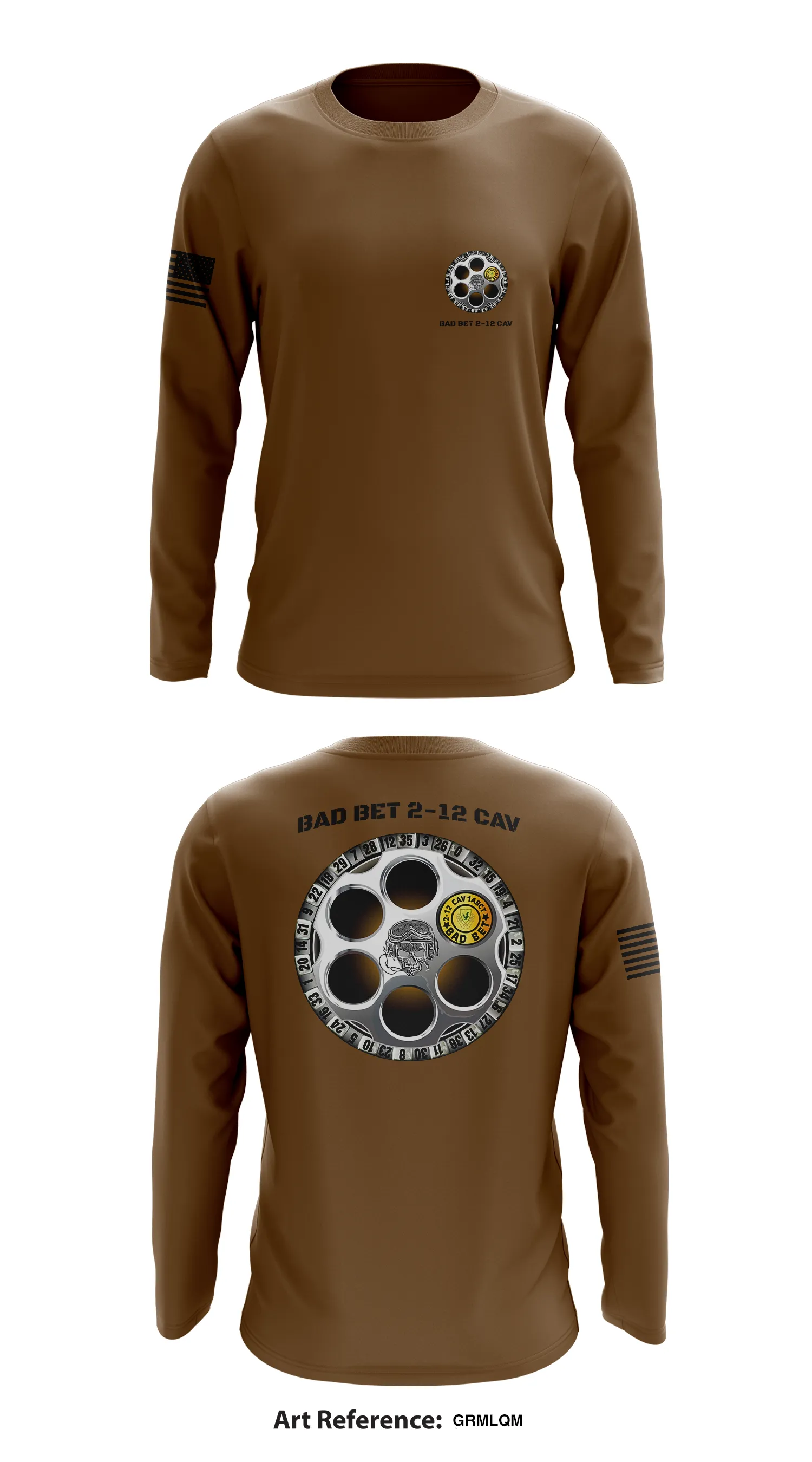 Bad Bet 2-12 CAV Store 1 Core Men's LS Performance Tee - GrMLqm