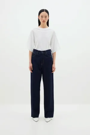 Bassike Waisted Athletic SS T.shirt - White